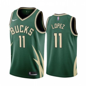 Dres Milwaukee Bucks Brook Lopez 11 2020-21 Earned Edition Swingman